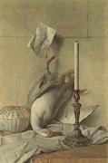 Jean Baptiste Oudry Still Life with White Duck (mk08) painting